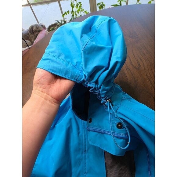 Lands End Women's Blue Zip Button Long Sleeve Stretch Waterproof Jacket Size xs - Picture 9 of 16